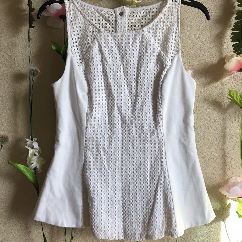 White Tank Top with Open Back